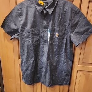 Carhartt Men's Charcoal Button Down Shirt